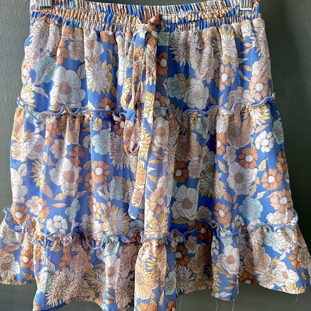 Floral Tiered Skirt